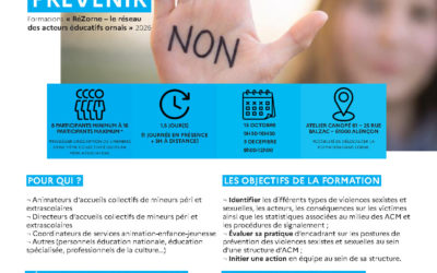 Violences sexistes et sexuelles en ACM : une formation pour mieux les repérer et les prévenir